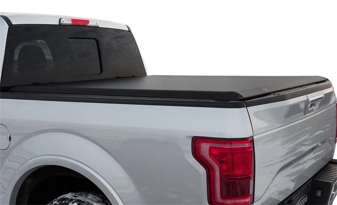11419 – ACCESS Tonneau Cover, Soft Roll-Up Hook And Loop Standard Profile Black Vinyl Lockable Using Tailgate Handle ...